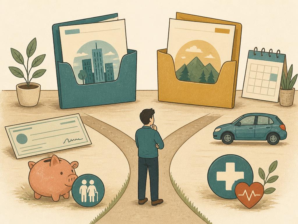 Choose Between Two Job Offers illustration